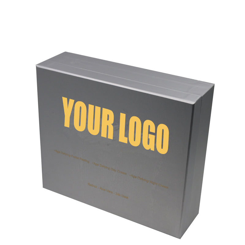 Warsaw Custom Silver Book Shaped Cosmetics Box