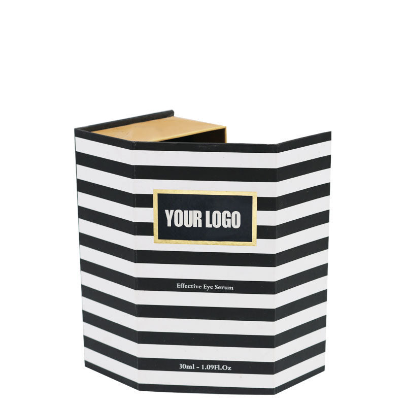 Florence Black and White Book Shaped Cosmetic Box
