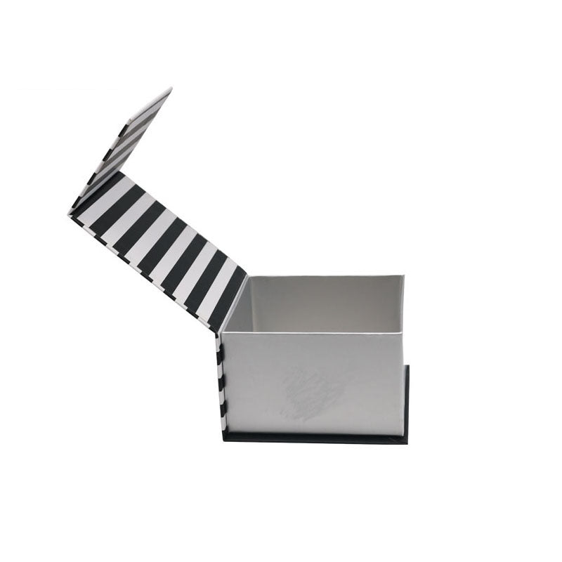 Florence Black and White Book Shaped Cosmetic Box